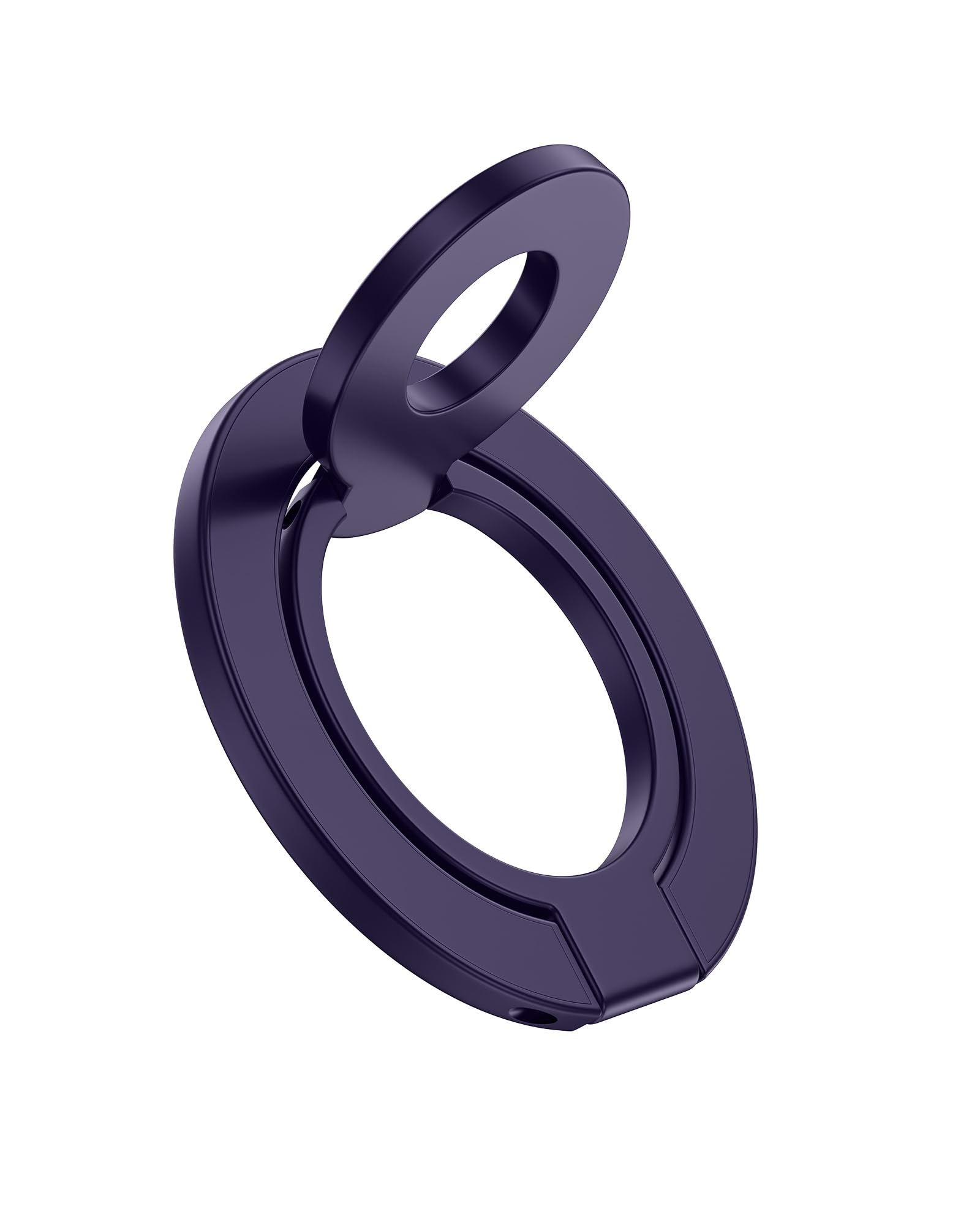 AILKIN Magnetic Phone Ring Holder Grip, Foldable MagSafe Stand Grip for iPhone 17e, Samsung, Two-Sided Magnetic Phone Kickstand for Desk Stand & Car Mount, Compatible with Wireless Charging - Purple