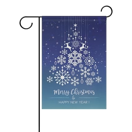 Amazon Com U Life Merry Christmas Tree Deer Elk Snowflakes