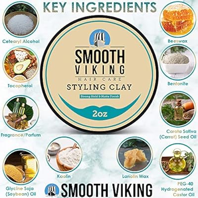 smooth viking hair clay