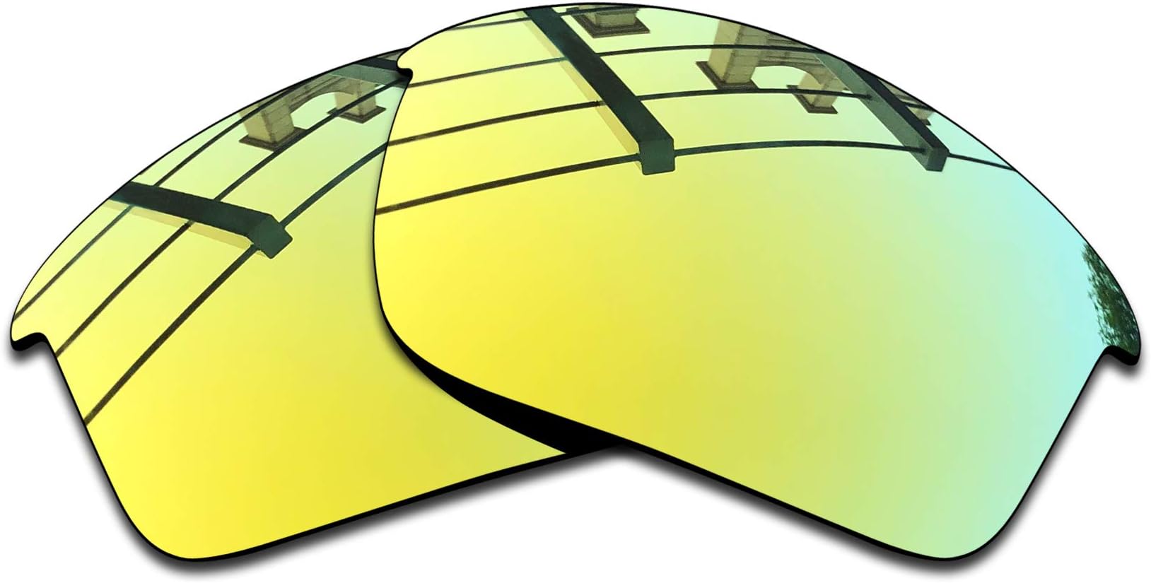SEEABLEPremium Polarized Mirror Replacement Lenses & Nose Piece for Oakley Flak Jacket Sunglasses