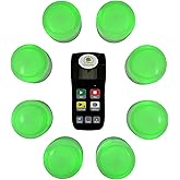 Trebisky Wireless Game Show Buzzer Set, 8 Answer Buzzers with Light &amp; Sound | Wireless response system for classrooms, quiz bowls, jeopardy trivia games, family feud, game night lock out, back to school