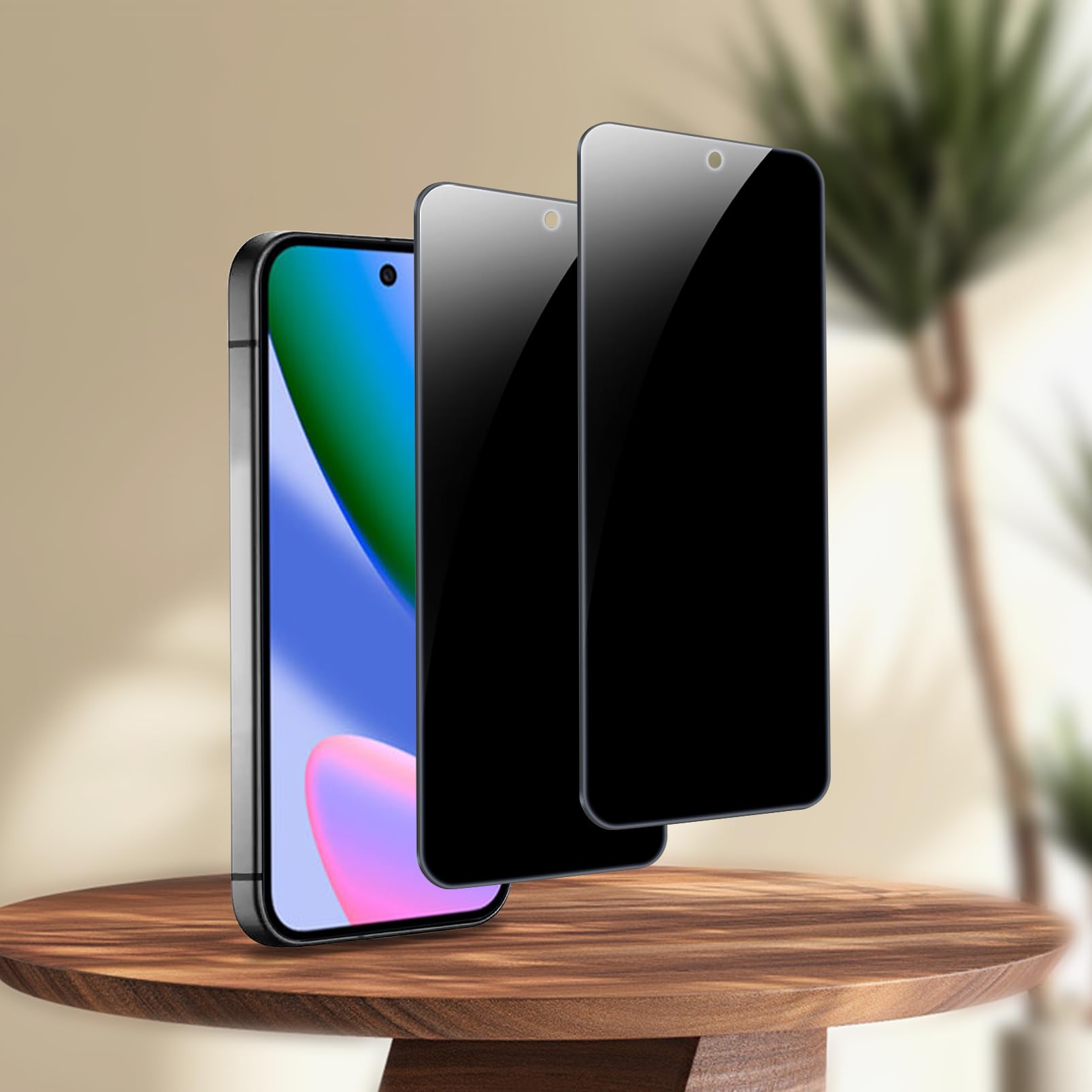 Photo 1 of 2 Pack Tempered Glass for Google Pixel 9 /Pixel 10 Privacy Screen Protector,9H Hardness HD Clear Anti-scratch Bubble Free