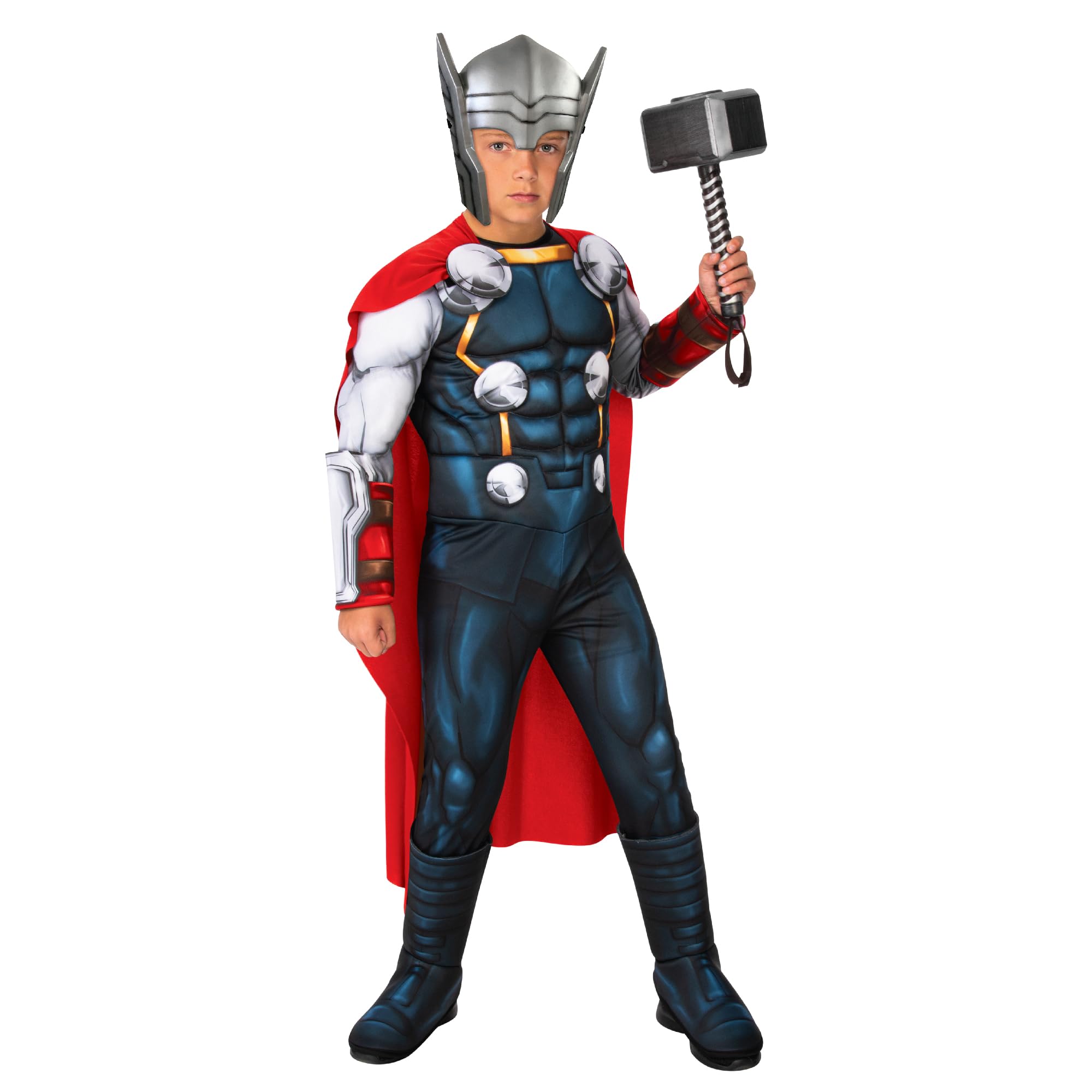 Rubies 301738XXS Thor Deluxe Kids Fancy Dress, Boys, Multicolour, 3-4 Years Halloween