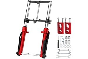 RZEOZU Mini Bike Front Forks Suspension Kit Replacement for Monster Mega Moto MMB80 80cc 105cc Coleman CT100U GMB100 Baja DB30 Motovox MBX10 MBX11 Trailmaster Storm 200 Parts 7/8 Handlebar Risers