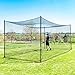 Ultimate Baseball Batting Cage [Net & Poles Package] - #42 Heavy Duty Net with Steel Uprights [Net World] 24hr Ship - (20', 35', 55', 70') (55' Batting Cage Package)