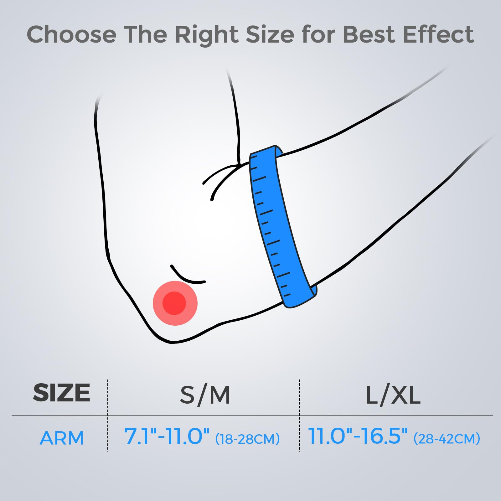 FREETOO Tennis Elbow Brace for Men Women for Tendonitis, Tennis Elbow Strap with Gel Pad, Golfers Elbow Brace for Men for Tennis & Golfers Elbow,Lateral Medial Epicondylitis. Fits Forearm 7.1''-11''