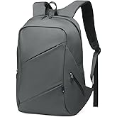 DTGN Travel Laptop Backpack, Anti-Theft Carry On Backpack Professional, TSA-Approved Water-Resistant Rucksack for Work Men Women Fits 16 Inch Notebook, Grey