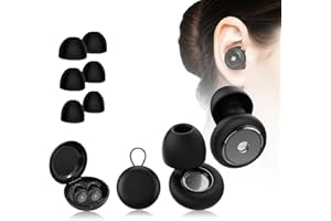 Ear Plugs for Sleeping Noise Cancelling, 45dB Noise Reduction Silicone Earplugs with Case and 4 Pairs Eartips for Studying Wo
