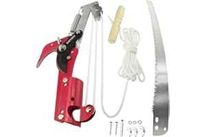 BAYTORY Extendable Tree Pruner Saw Head Without Pole, High-Altitude Branches Trimmer Pruning Shears, Harvester Clipper for Plant Twig Vine, Garden Trimming Tool