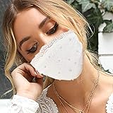 Amazon.com: Bridal Lace Face Mask for Wedding, Champagne with 