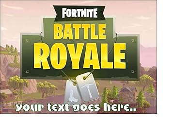fortnite a4 size 10 quot x 7 5 quot edible icing birthday cake topper - fortnite cake topper amazon uk