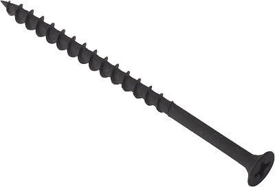 ForgeFix Drywall Screws Coarse Thread 4.2 x 75mm Black Phosphate Box 100
