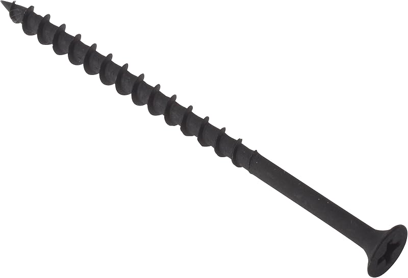 ForgeFix Drywall Screws Coarse Thread 4.2 x 75mm Black Phosphate Box 100