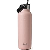 S'well Recycled Stainless Steel Explorer with Flip Straw Lid, 40oz, Limited Edition Polar Pink, Triple Layered Vacuum Insulated Container Keeps Drinks Cold for 54 Hours and Hot for 12, BPA Free