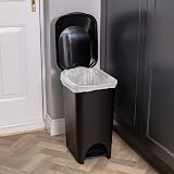 Addis Eco 40 L Pedal Bin Recycled Plastic Dark Grey UK Made 519001ADF view 8