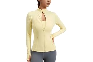 Zeavitt Womens Zip Up Workout Jacket Sweatshirt Slim Fit Athletic Running Yoga Jacket Long Sleeve Lightweight Active Tops