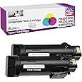 Limeink Compatible Ink Cartridges Replacement for Dell H625cdw H825cdw S2825cdn High Yield Laser Toner Cartridges for Smart Color Printers H625 H825 s2825 Ink (2 Black)