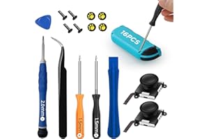 GeeRic Joycon Joystick Replacement, 15 PCS Joycon Repair Kit Compatible with Switch OLED, Joycon Repair Kit Joystick Replacement Parts Set Compatible with Switch