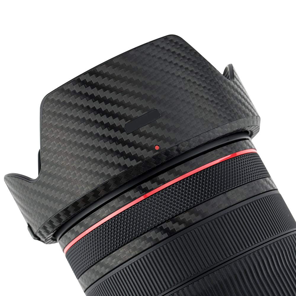 Carbon Fiber Camera Lens Skin Sticker Guard Film for Canon RF 24-105mm f/4L IS USM Lens - Protective Body Wrap Cover, 3M Anti-Scratch Stickers Decals DSLR Camera Lens Shield