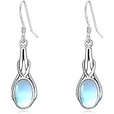 Earship Moonstone Jewelry for Women s925 Sterling Silver Moonstone Leverback Dangle Drop Earrings for Women Jewelry Christmas Birthday Gifts