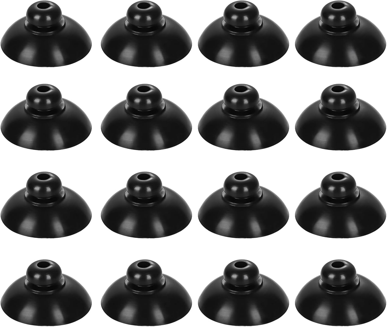 ANMOO Aquarium Suction Cup Clips, 30 Pieces, Black, for Fish Tank Aeration Setup, Airline Tubing, Tank Pump