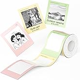 NIIMBOT B21 Pro 300DPI Photo Labels– Print HD Thermal Labels(2.13''x2.6'', 54x66mm) for Memories, Notes, Lists & DIY Projects – Compatible with B21 Pro Only