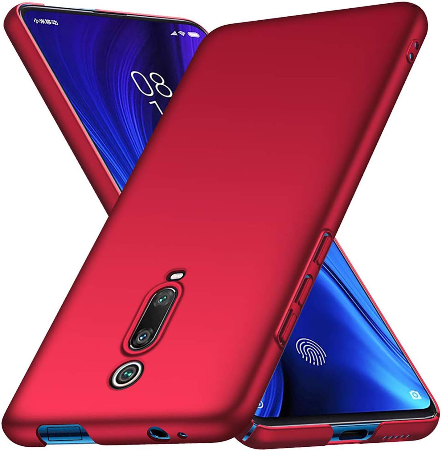 AOBOK for Xiaomi Mi 9T Case, Xiaomi Redmi K20 Pro Case Premium Shockproof Back Cover Slim Sleek Hybrid Rubberised Hard Case for Xiaomi Mi 9T / Xiaomi Redmi K20 Pro Smartphone. Red
