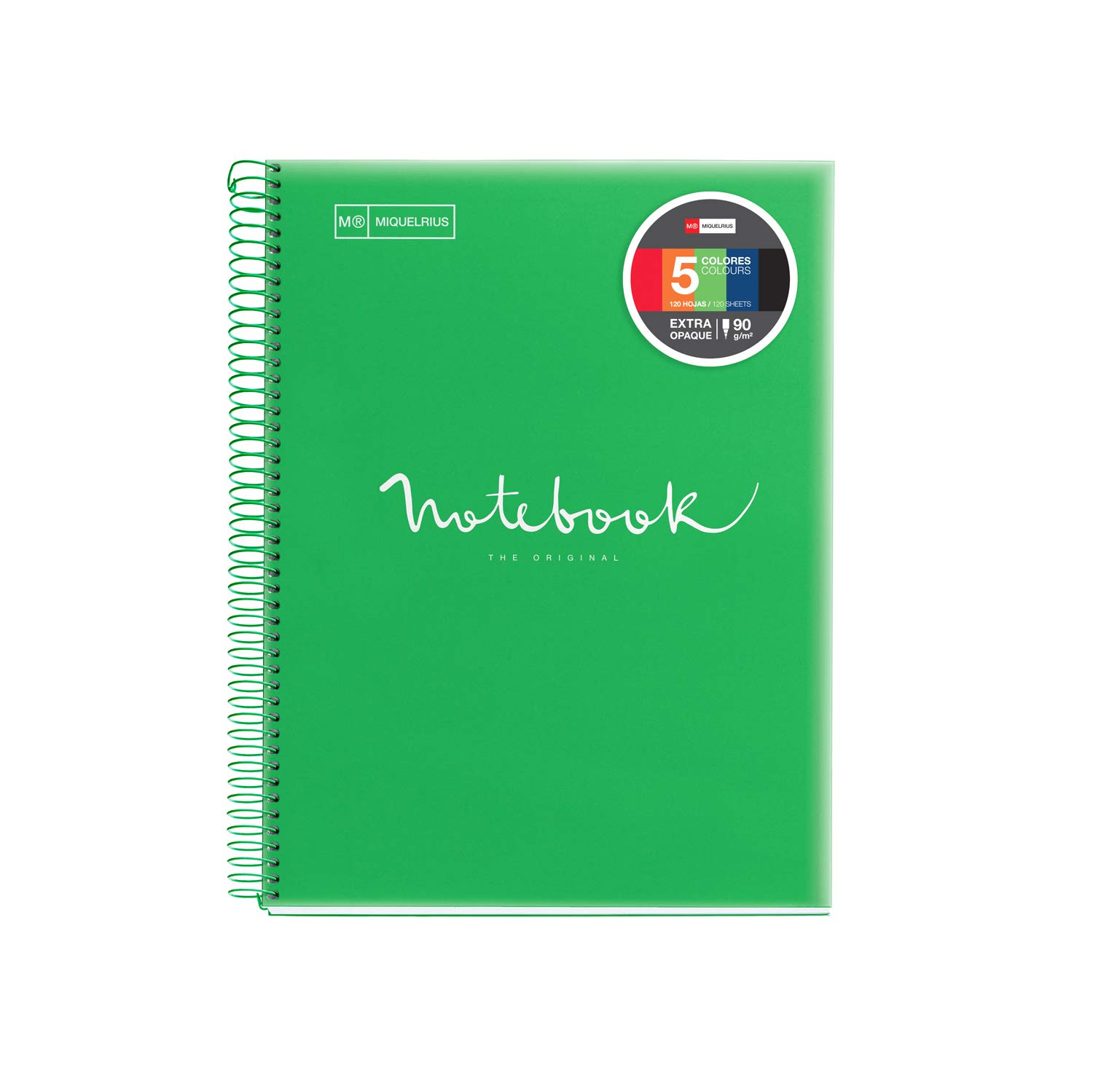 Miquelrius A4 Emotions Spiral Notebook Green โ image 1