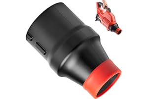 BERPSE Car Drying Nozzle for Milwaukee M18 Leaf Blower of 8" Long Car Drying Blowpipe, Fits 2724-20 & 2728-20 with Red Soft Tip Cover
