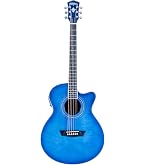 Amazon.com: Washburn Festival EA15 Mini Jumbo Cutaway, Acoustic