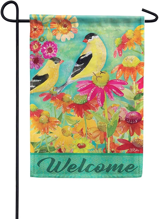 Carson Home Accents 49174 Glitter Garden Flag, Multicolor Buy Online