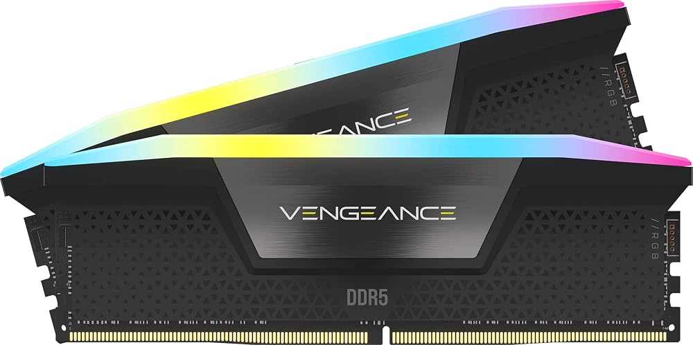 Corsair Vengeance RGB DDR5 32GB 6000MHz CL30 AMD EXPO Intel XMP Memory Gray