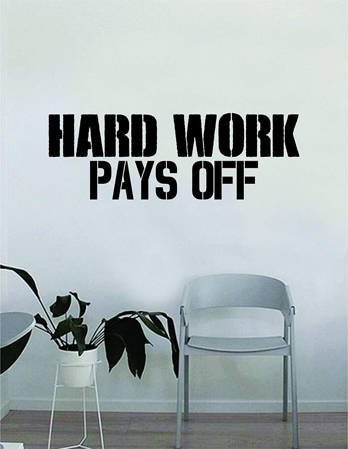 Amazon Com A Count Hard Work Pays Off Gym Quote Fitness Health Work Out Decal Sticker Wall Vinyl Art Wall Room Decor Home Kitchen