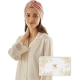 SYSYERAN 100% Mulberry Silk Bonnet for Sleeping, Elastic Band Night Cap for Women, Breathable Hair Wrap for Hair Protection