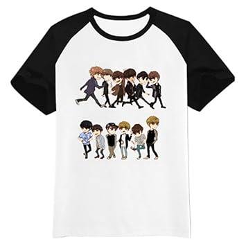 Amazon Fanstown Exo K Popロゴブラック肩シャツexo M Exo K