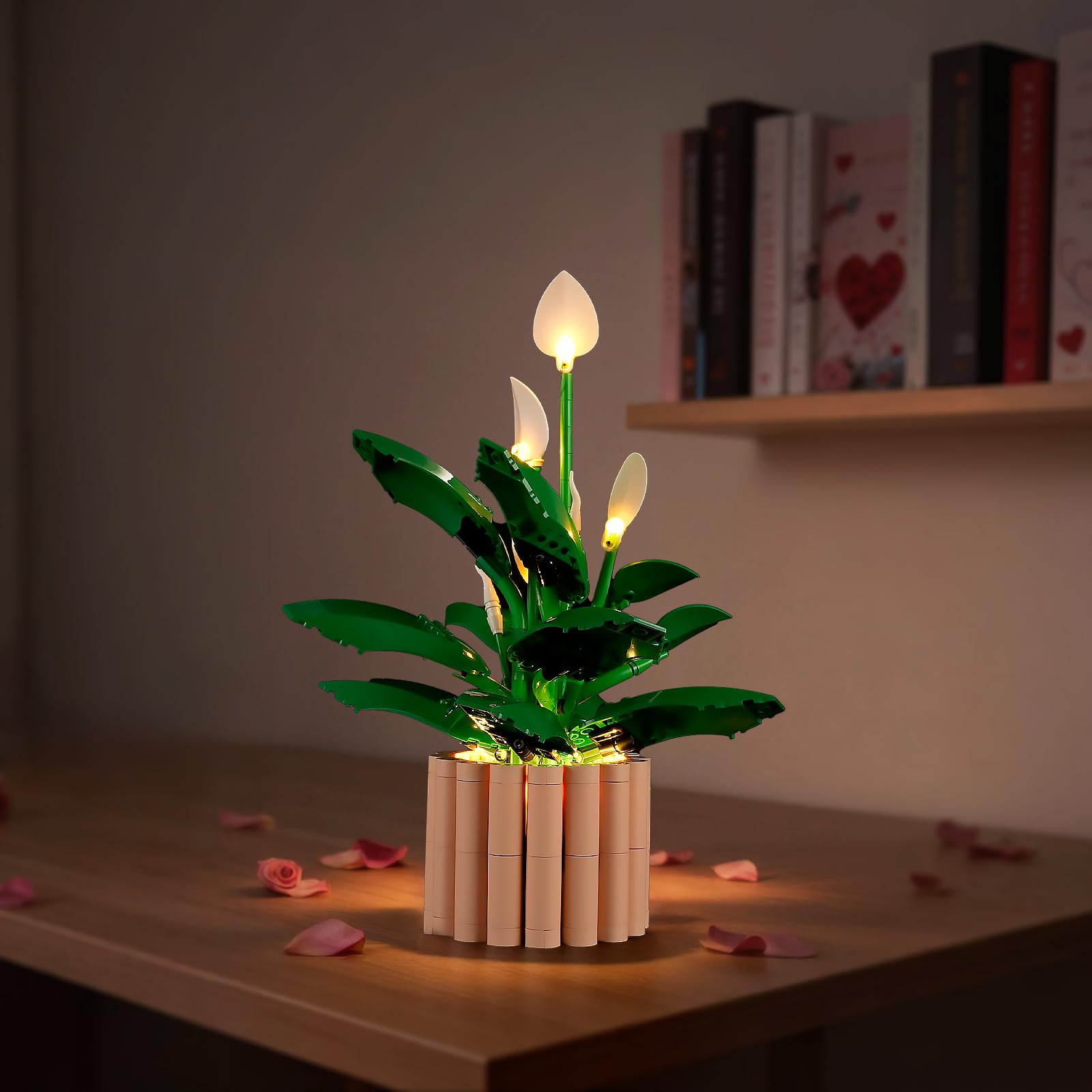 YEABRICKS LED Light for Lego-11504 Botanicals Peace Lily Building Blocks Model (Building Set NOT Included)