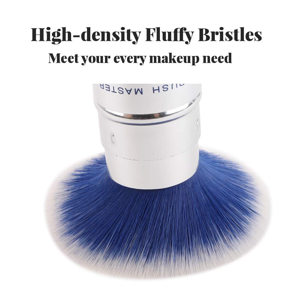 Brush Master Retractable Kabuki Makeup Brush Travel Powder Brush for Foundation, Blush, Bronzer, Concealer, Portable Brush w/ Cover: Beauty