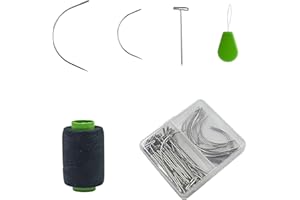 70 pcs (50pcs T, 10pcs C ,10pcs c) T C Curved Needles Hand Sewing Needles Hair Weave Needles for Wig Making, Carpet Leather, 