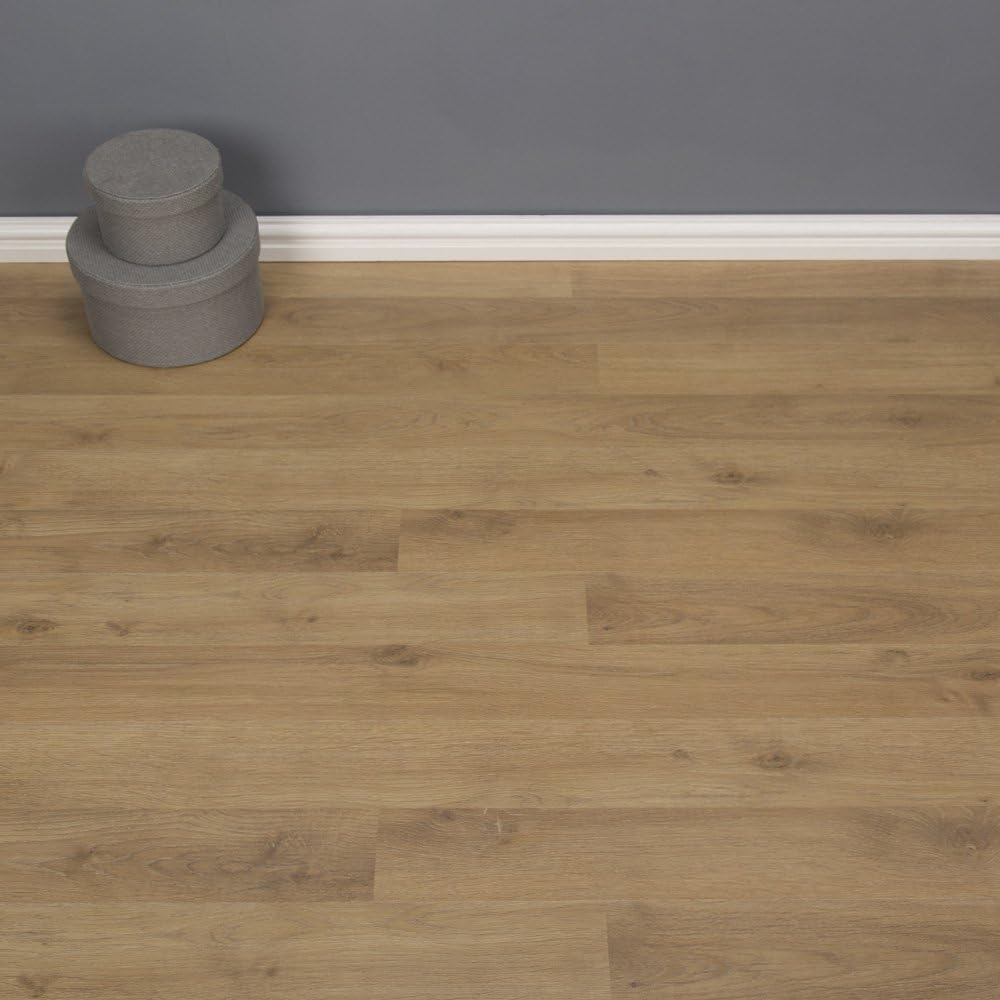 Brooklyn Laminate Flooring in Original Country Oak Wood Effect Design for Domestic Use - 7 mm Click - Size 22.23 m2