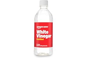 Amazon Saver, Distilled White Vinegar, Great for Cooking and Cleaning, 16 Fl Oz (Previously Happy Belly, Packaging May Vary)