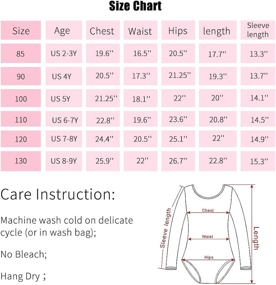 STELLE Girls Long Sleeve Ballet Leotards with Separated Skirt: Clothing