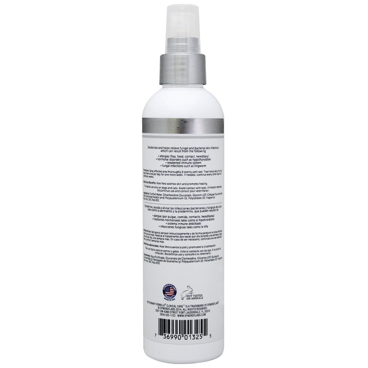 Veterinary Clinical Care Antiseptic and Antifungal Spray for Dogs and