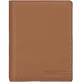 Banuce Top Grain Leather Trifold Wallet for Women Small with Credit Card Holder and ID Window