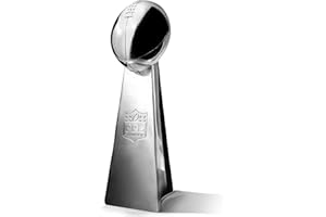 Spire Designs Lifesize Fantasy Football Trophy - Chrome Replica Championship Trophy - First Place Winner Award for League - Real Size Football Award