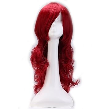 Sexy Anime Cosplay Costume Wig Big Wave Curly Hair With Oblique