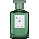 Fine'ry Woody Jungle Santal Eau de Parfum - Long Lasting Perfume for Women & Men, Unisex Cologne - Earthy, Smoky, Leathery - Papyrus Wood, Cardamom, Black Tea, Full Size Fragrance (60mL)