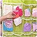 16-Pocket Hanging Closet Organizer Jewelry and Accessories Organizer, Bra Underwear Socks Ties Hanging Organizer,Shower Caddies Random color Vinyl (3-Pack)