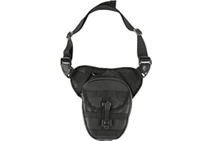 Winunite Soft Shell Drop Leg Bag Motorcycle Waist Pack for Men Women Muti-functions for Cycling Hiking Running Camping Travel Black Motorcycle Tank Bag Thigh Bags 10L