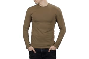 281Z Mens Military Stretch Cotton Long Sleeve T-Shirt - Tactical Hiking Outdoor Undershirt - Punisher Combat Line