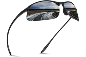 JULI Polarized Sports Sunglasses for Men Women TR90 Unbreakable Cycling Glasses for Baseball Running UV Protection 8002